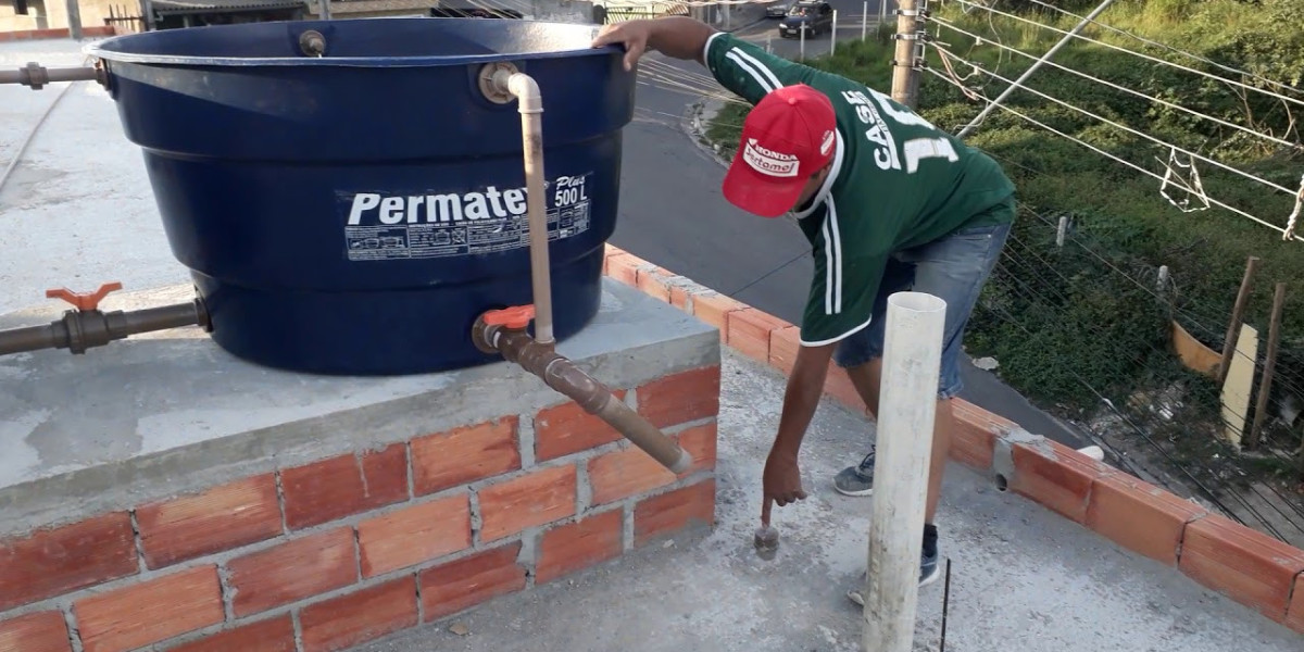 Tanque em Polietileno com Tampa 10000 Litros Azul Fortlev C&C